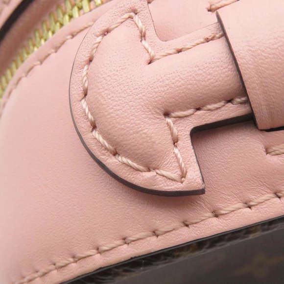 Saintonge Monogram Pink Ballerine Shoulder Bag - Picture 9 of 12